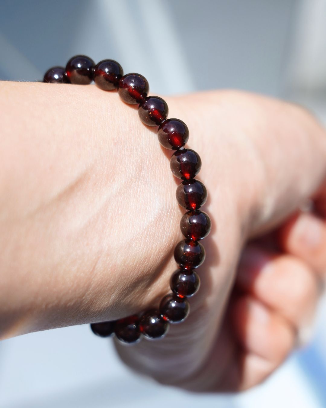 7mm Garnet and Tiger’s Eye Bracelet | Vital Flame Bracelet | Root Chakra