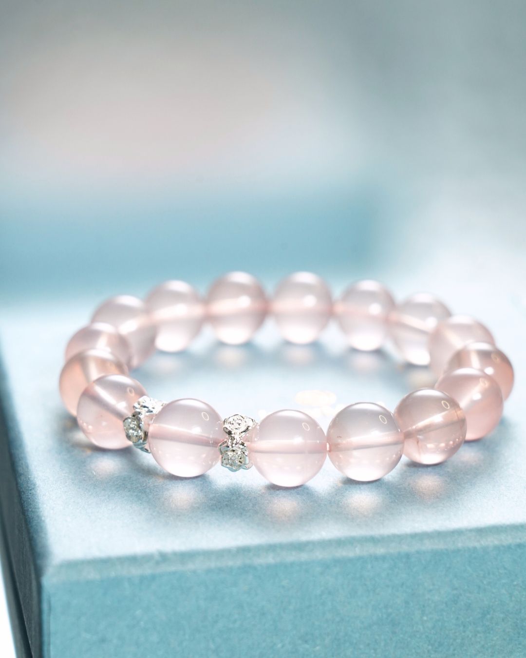 Natural 11mm Madagascar Rose Quartz Smooth Rondelle Beads Bracelet | Rose Radiance Bracelet | Heart Chakra