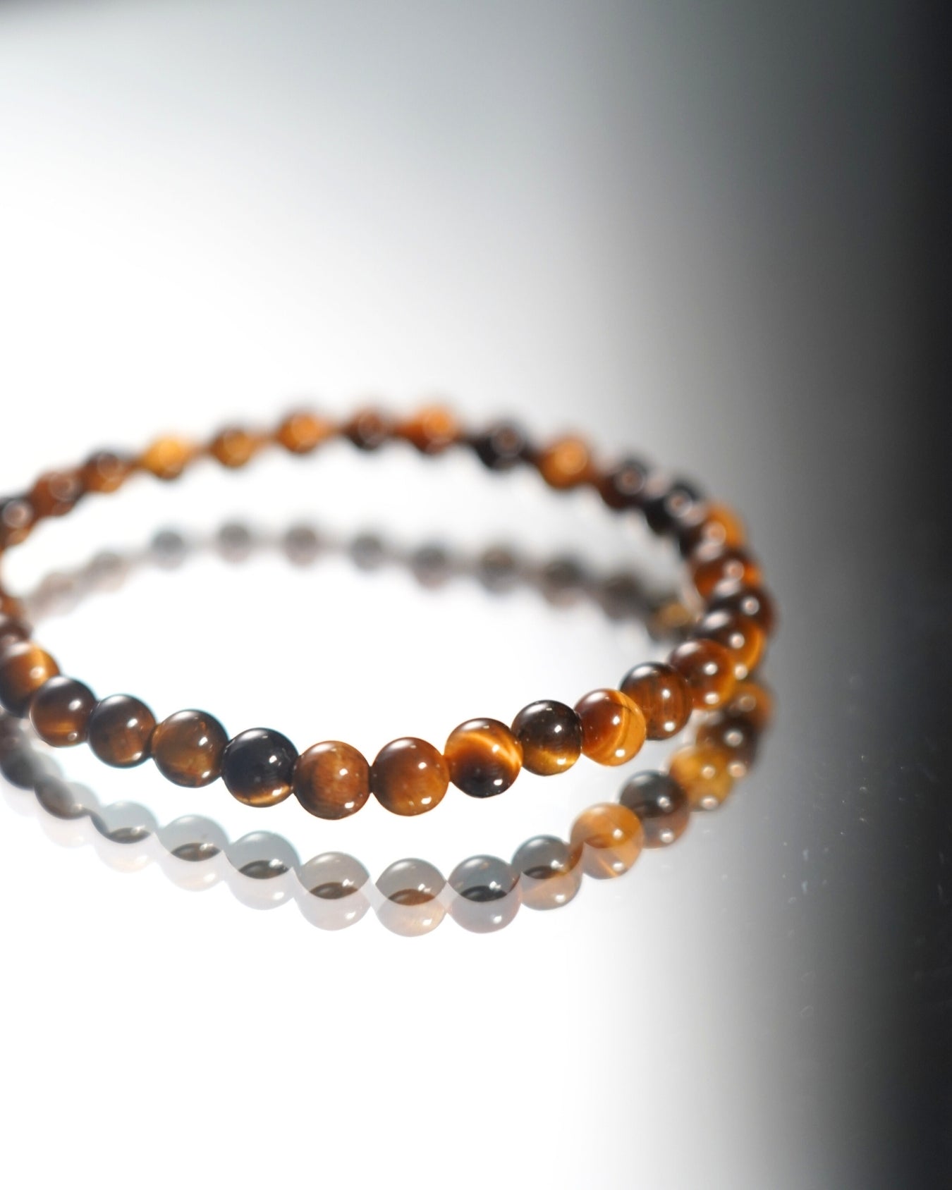 6mm Natural Yellow Tiger’s Eye Beads Smooth Rondelle Beads Bracelet | Solar Plexus Chakra